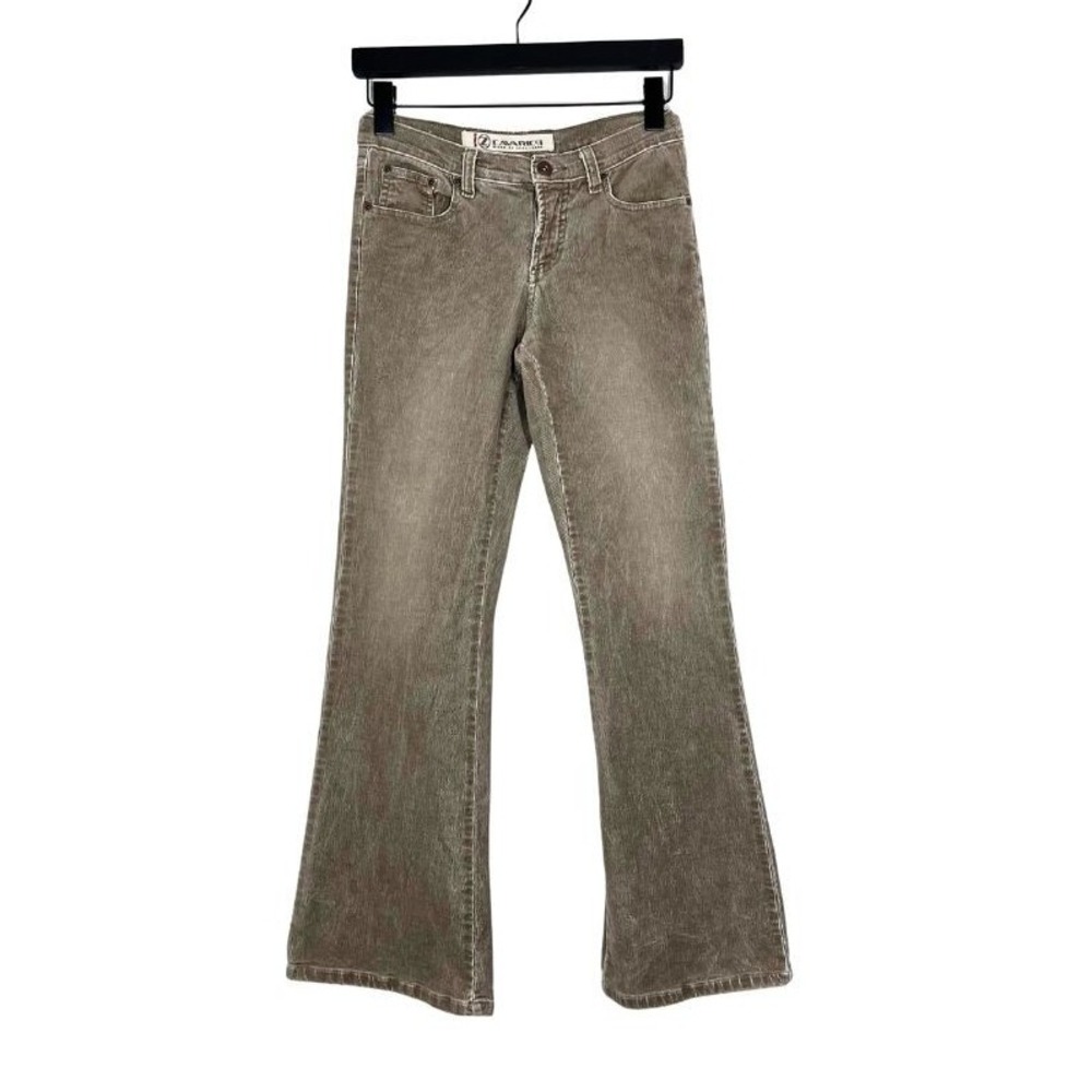 Z. Cavaricci Y2K Corduroy Flare Low Rise Pants Girls Sz 14 Brown Vintage Stretch